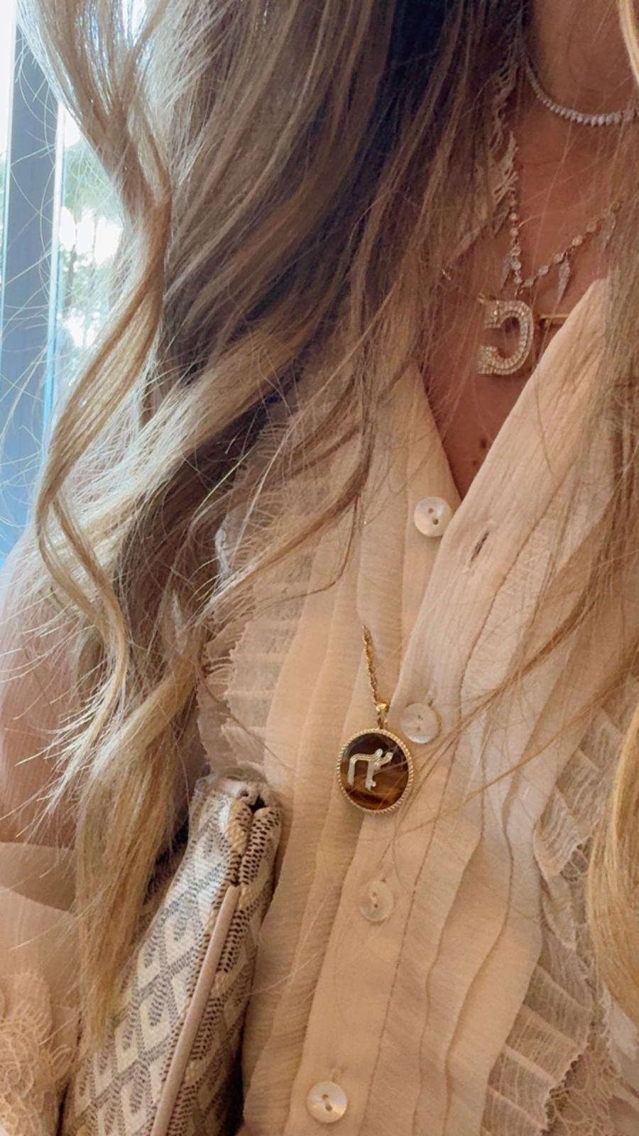 Deco Chai Charm in Tiger Eye