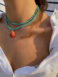 Easy Turquoise Segment Necklace