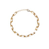 Enamel and Yellow Gold Plated Paperclip Bracelet