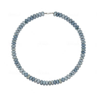 Blue Opal Bead Statement Necklace