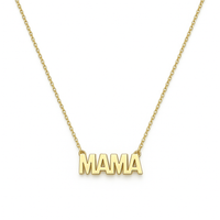 Gold Plated Mama Dainty Necklace
