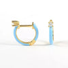 Gold Plated and Crystal Hoop Earrings